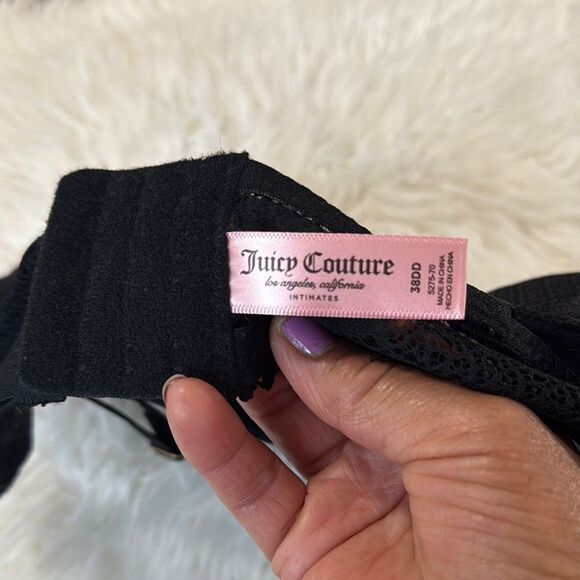Juicy Couture Elegant Black Lace Bra Size 38DD NWOT - Picture 7 of 8
